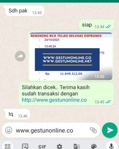 gestun online kartu kredit