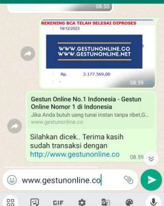 gestun online kartu kredit