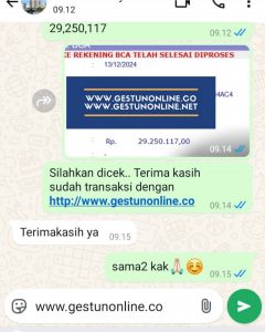 gestun online kartu kredit