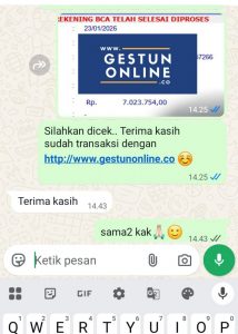 gestun online kartu kredit