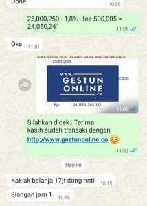 gestun online kartu kredit