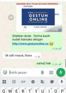 gestun online kartu kredit