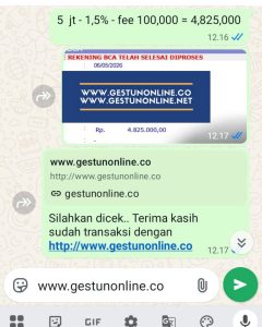 gestun online kartu kredit